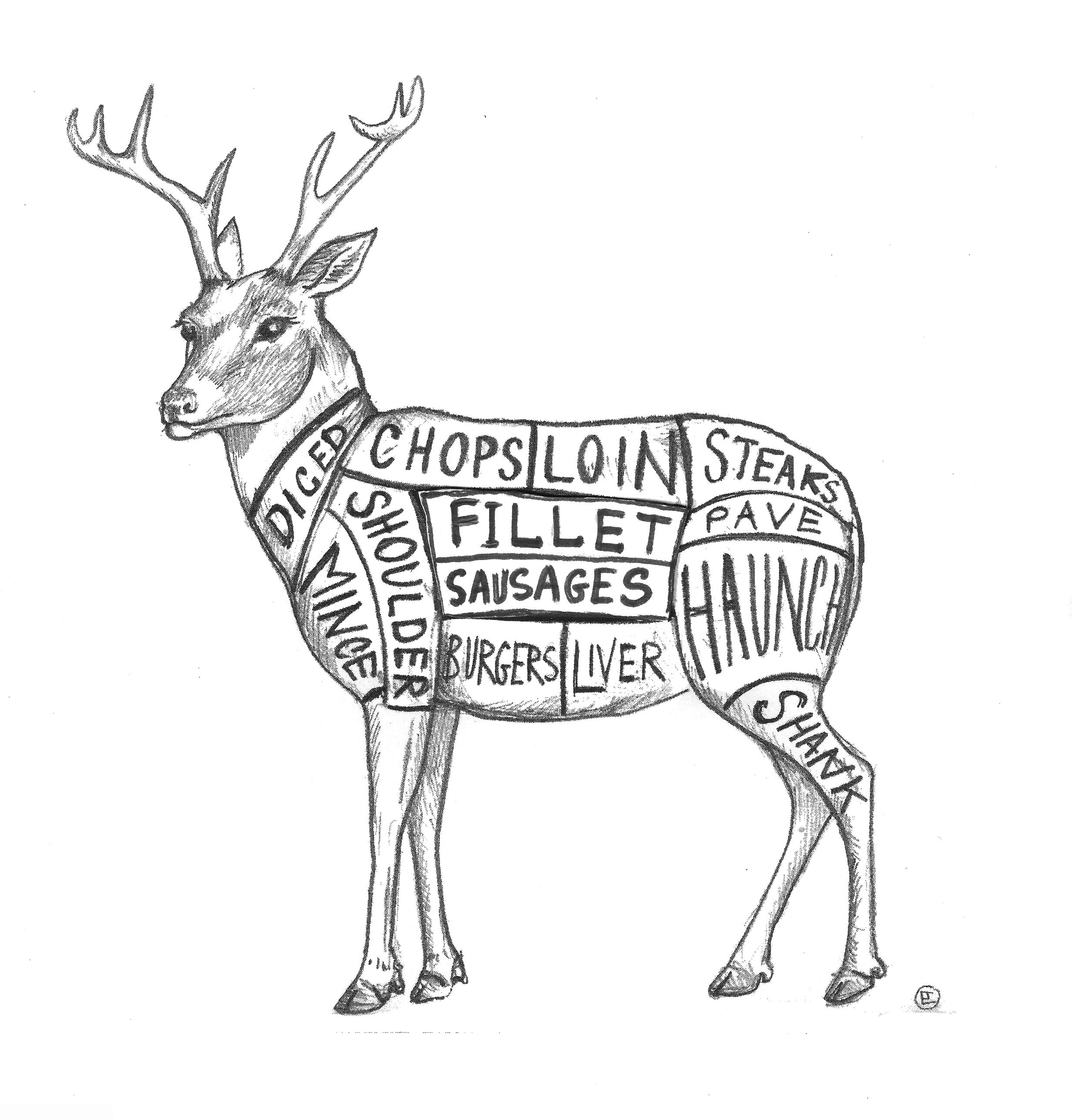 Meat On A Deer Chart